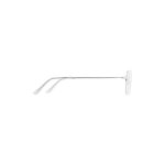 Invisible Rectangle Sunglasses in Silver - Image 6
